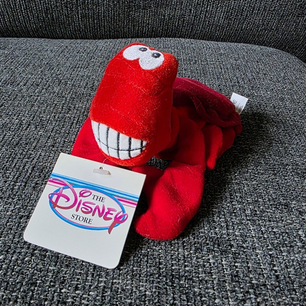 Disney Store The Little Mermaid Sebastian Plush Vintage NWTs